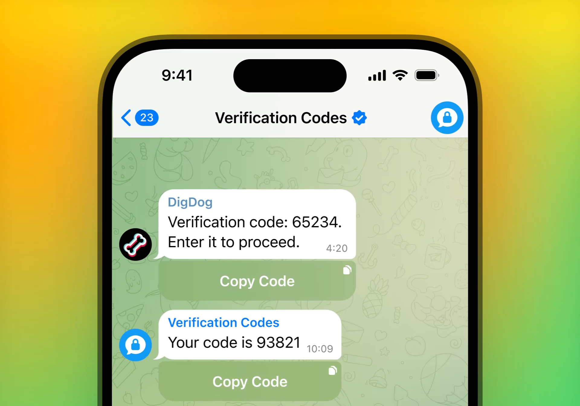 Telegram 验证码与安全提示